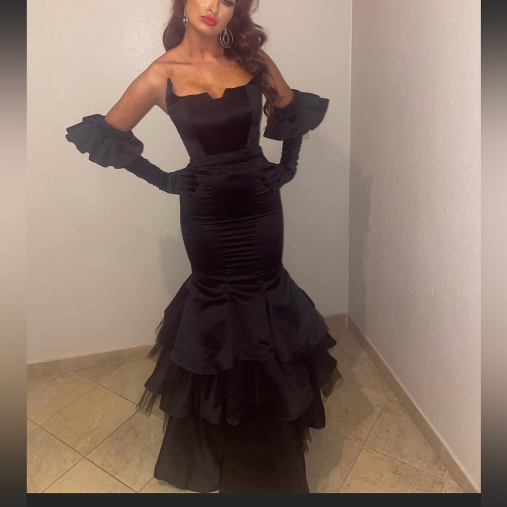 Black ball gown dress